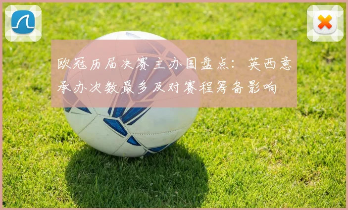 欧冠历届决赛主办国盘点：英西意承办次数最多及对赛程筹备影响