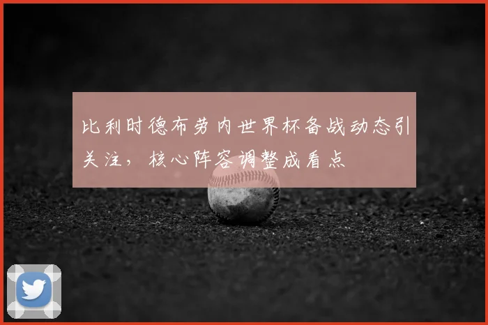 比利时德布劳内世界杯备战动态引关注，核心阵容调整成看点